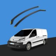 CITROEN DispatchJumpy MK2 20072016 24 Door Van Wind Deflectors 2pc Tinted