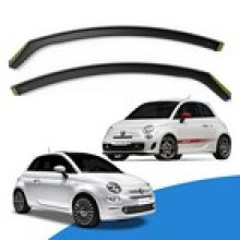 FIAT 500 or FIAT ABARTH 2007Up 3 Door Hatchback Wind Deflectors 2pc Edgevisors