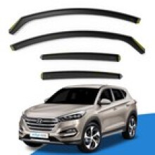 HYUNDAI TUCSON MK3 20152020 5 Door SUV Wind Deflectors 4pc Edgevisors