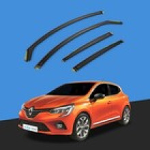 Renault Clio MK5 2019Up 5 Door Hatchback Wind Deflectors 4pc Tinted