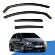 Mercedes BClass W246 MK2 20112019 5 Door Hatchback Wind Deflectors 4pc Tinted