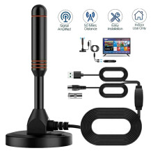 High Gain TV Aerial IndoorOutdoor HD TV Antenna USB Magnetic TV Tuner Antenna