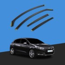 CITROEN C4 MK2 20102017 5 Door Hatchback Wind Deflectors 4pc Tinted