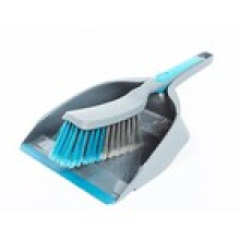 Beldray Handheld Dustpan Brush Sweeping Set Rubber Lip GreyTurquoise