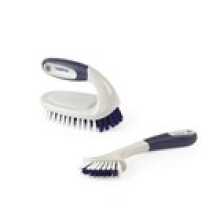 Beldray Grout Scrub Brush Set Stiff Bristles Scraper NonSlip Rubber Handles