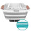 Beldray Collapsible Folding Laundry Basket Hip Hugger 37 L Grey or Turquoise 1