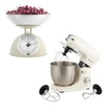 Salter Stand Mixer Scale 5kg Mechanical Kitchen Scale 5L Mixer 8 Speeds Retro