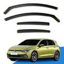 VW GOLF MK8 2020onwards 5 Door Hatchback Wind Deflectors 4pc Edgevisors Tinted