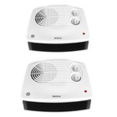 Beldray Beldray Flat Fan Heater 2 Set Adjustable Thermostat CoolAir Function Portable