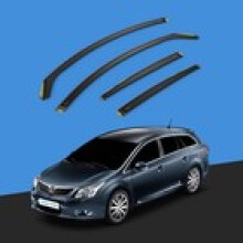 TOYOTA AVENSIS MK3 20092018 5 Door Estate Wind Deflectors 4pc Tinted