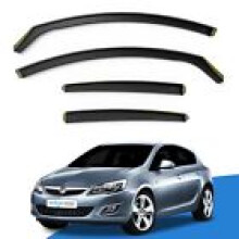 Vauxhall Astra J MK6 20092015 5 Door Hatchback Wind Deflectors 4pc Edgevisors