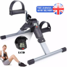 Mini Exercise Bike Portable Pedal Exerciser Resistance Cycle Gym Fitness Indoor