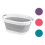 Beldray Beldray Oval Collapsible Laundry Basket Washing Camping Compact Easy Clean 1