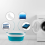 Beldray Beldray Oval Collapsible Laundry Basket Washing Camping Compact Easy Clean 5