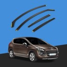 Peugeot 3008 MK1 20082016 5 Door HatchbackSUV Wind Deflectors 4pc Tinted