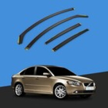 Volvo S40 MK2 20042012 4 Door Saloon Wind Deflectors 4pc Tinted