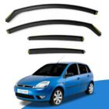 Ford Fiesta MK6 20022008 5 Door Hatchback Wind Deflectors 4pc Edgevisors Tinted
