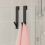 Beldray Beldray Shower Hooks Black – 2 Pack NoTool Fits 15cm Glass SpaceSaving 3