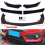 Universal Universal Gloss Black Front Bumper Protector Lip Body Spoiler Chin Splitter Kit 1