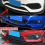 Universal Universal Gloss Black Front Bumper Protector Lip Body Spoiler Chin Splitter Kit 6