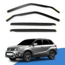 SUZUKI VITARA MK2 2014Onwards 5 Door SUV Wind Deflectors 4pc Edgevisors Tinted