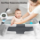 Foldable Baby Bath Tub Ergonomic with Temperature Cushion Bath Pad Bath Net 6