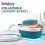 Beldray Beldray Oval Collapsible Laundry Basket Washing Camping Compact Easy Clean 3