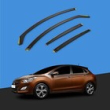 HYUNDAI i30 MK2 20122017 5 Door Hatchback Wind Deflectors 4pc Tinted