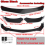 Universal Universal Gloss Black Front Bumper Protector Lip Body Spoiler Chin Splitter Kit 3