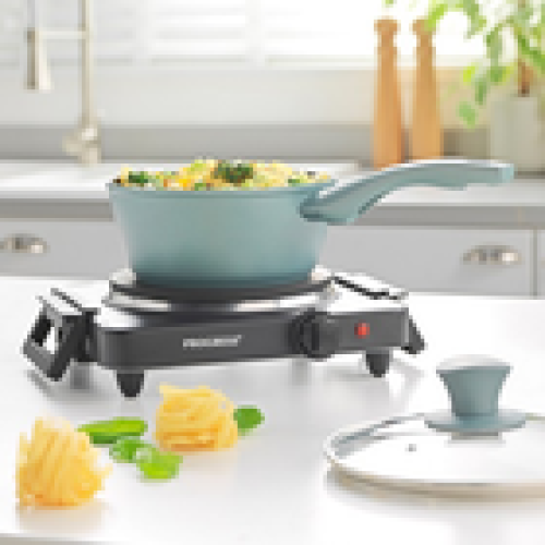 Progress Single Hot Plate Electric Portable Tabletop Cooker Hob Variable Heat 2