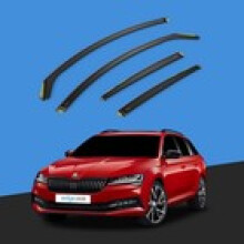 SKODA Superb MK3 20152023 5 Door Estate Wind Deflectors 4pc Tinted