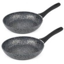 Salter Frying Pan 2 Piece Set Megastone NonStick 2428 cm Dishwasher Safe