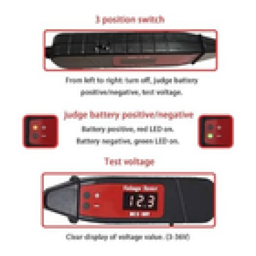 Car Voltage Detector Test Digital Display Circuit Tester Pen DC 336V Test Light 2
