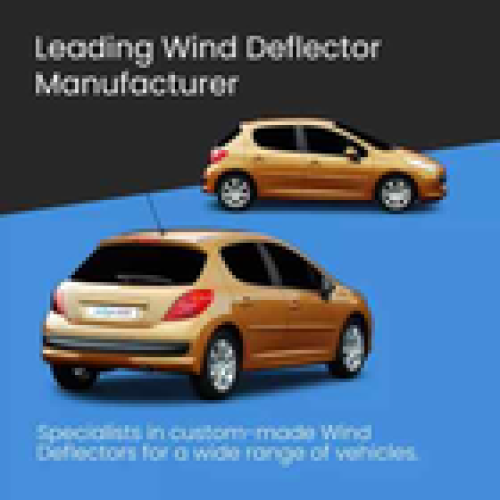 Peugeot 207 20062014 5 Door Hatchback Wind Deflectors 4pc Tinted 2