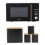 Salter Salter Toronto Digital Microwave Storage Canister Set 20L Bread Bin Black 1