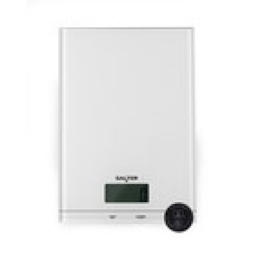 Salter Salter Glass Digital Kitchen Scale – 5kg Tare Function LCD Display White