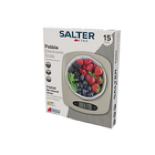 Salter Salter Pebble Digital Kitchen Scale – Electronic Measures Liquids Stone 2