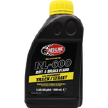 Red Line RL600 DOT 4 Full Synthetic Brake Fluid 90402 05L 500ml Bottle