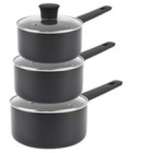 Russell Hobbs Saucepan Set NonStick Pans Induction With Lids 161820 cm Shield