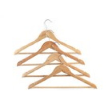 Beldray Wooden Coat Hangers Set of 4 Trouser Bar Rotating Hook FSCcertified