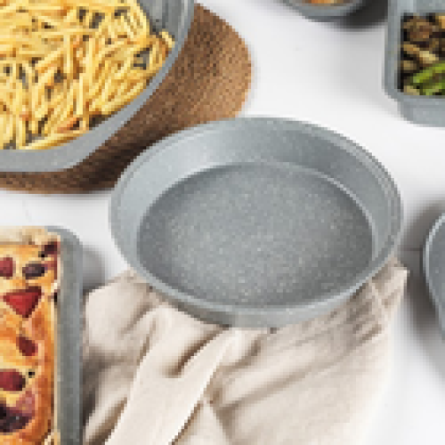 Salter Salter Marble 3pc Bakeware Set – 24cm Round 24cm Springform 27cm Loaf 2
