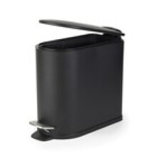 Beldray Bathroom Pedal Bin – 5L Soft Closing Lid DShaped Black SpaceSaving