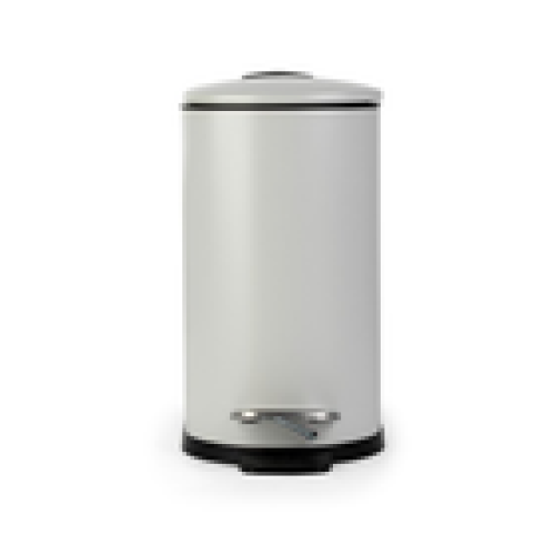 Beldray Beldray Bathroom Pedal Bin – 5L Soft Closing Lid DShaped Grey SpaceSaving 2