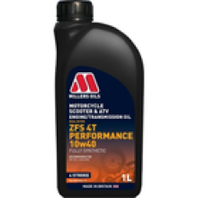 Millers Oils ZFS 4T Performance 10w40 Four Stroke Motorcycle Engine Oil 1 Litre
