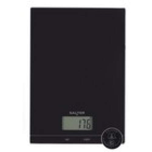Salter Salter Glass Electronic Kitchen Scale – Digital Scale Add Weigh LCD Display 1