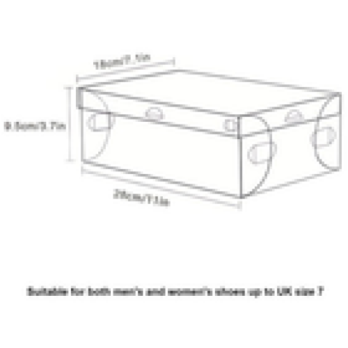 20X Clear Plastic Shoe Storage Boxes Drawer Stackable Foldable Organiser Durable 2