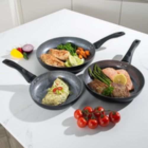 Progress Frying Pan 28cmMarble Ceramic NonStick Induction Suitable Lightweight 2
