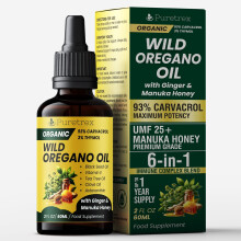 100 Pure Wild Oregano Oil Ginger Manuka Honey 93 Carvacrol 3 Thymol 60ml