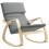 Homcom HOMCOM Comfortable Relax Rocking Chair with High Back Grey 1