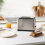 Salter Salter 4pc Breakfast Set – Kettle Toaster Microwave Espresso Machine Silver 5